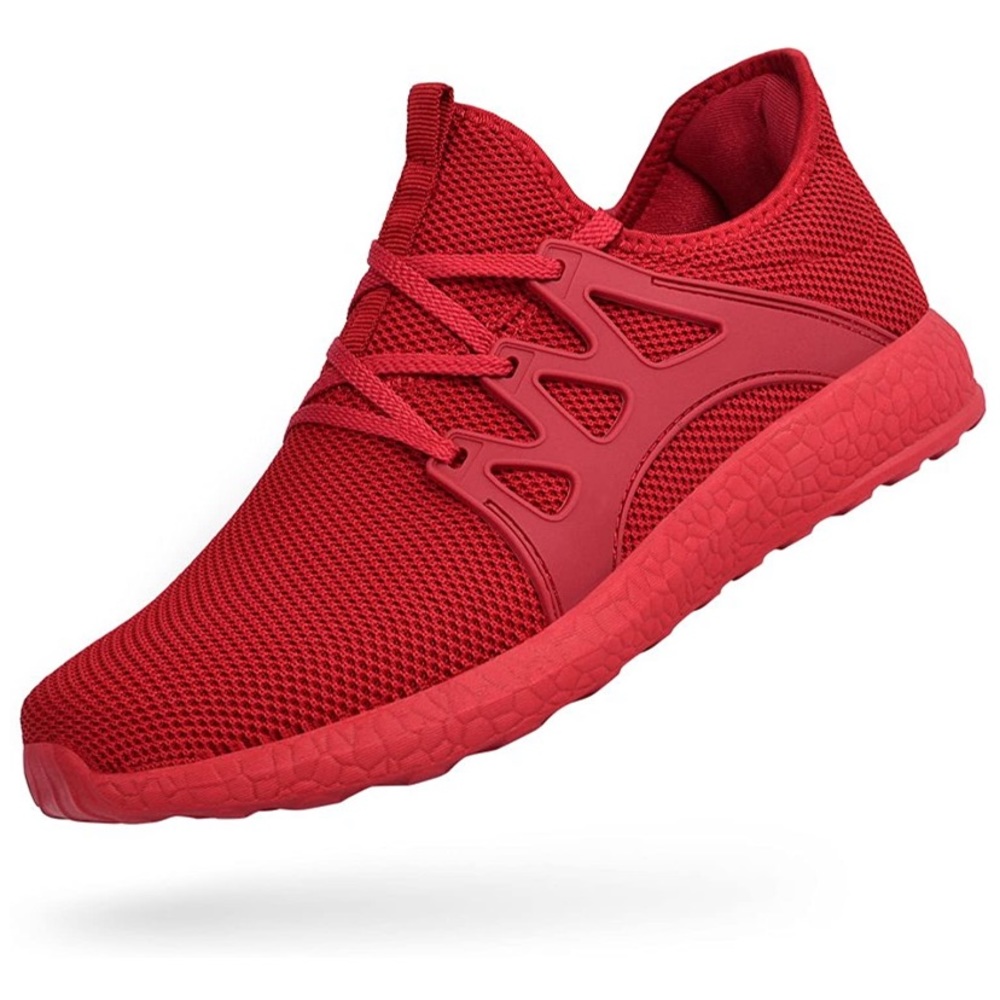 Red tennis shoes